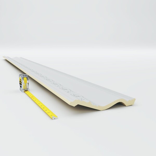 Ekena Millwork 9 1/8"H x 3 7/8"P x 9 7/8"F x 94 1/2"L, (6" Repeat), Southampton Acanthus Crown Moulding - MLD09X03X09SO