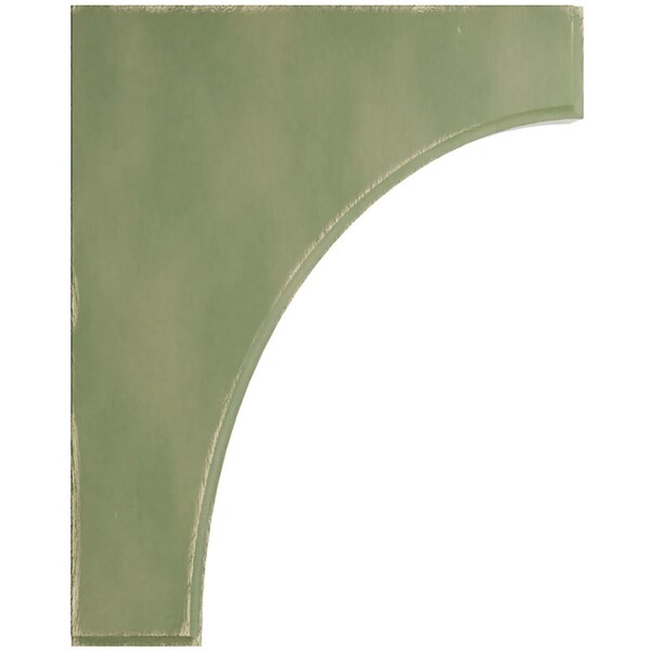 Ekena Millwork 1 3/4"W x 8"D x 10"H Clarksville Wood Vintage Decor Bracket, Restoration Green - BKTWD02X08X10CVGR