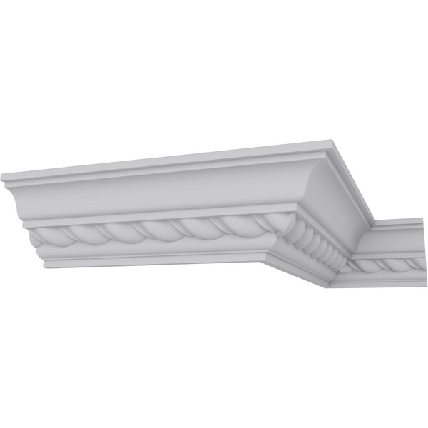 Ekena Millwork 1 7/8"H x 1 7/8"P x 2 3/4"F x 94 1/2"L, (1" Repeat) Classic Roped Crown Moulding - MLD01X01X02CL