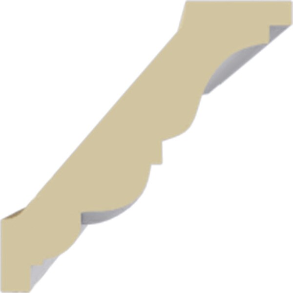 Ekena Millwork 1 7/8"H x 1 7/8"P x 2 3/4"F x 94 1/2"L, (1" Repeat) Classic Roped Crown Moulding - MLD01X01X02CL