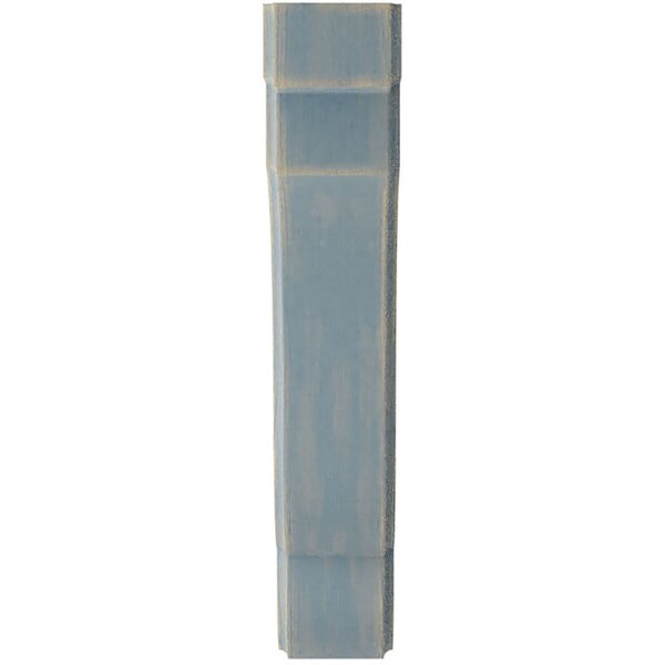 Ekena Millwork 1 3/4"W x 7 1/4"D x 9 1/2"H Bedford Wood Vintage Decor Bracket, Driftwood Blue - BKTWD02X07X10BEBU