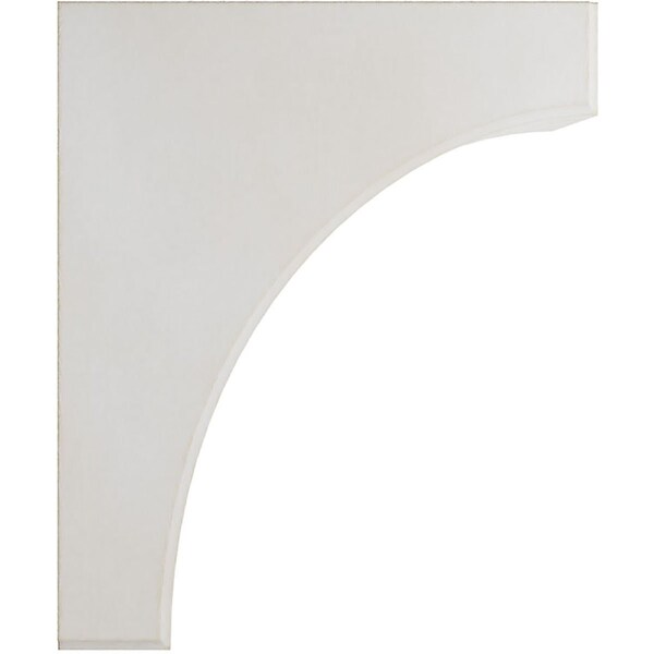 Ekena Millwork 5 1/4"W x 10"D x 12"H Clarksville Wood Vintage Decor Bracket, Chalk Dust White - BKTWD05X10X12CVWH
