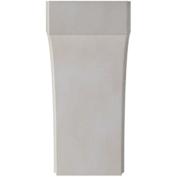 Ekena Millwork 5 1/4"W x 10"D x 12"H Clarksville Wood Vintage Decor Bracket, Chalk Dust White - BKTWD05X10X12CVWH