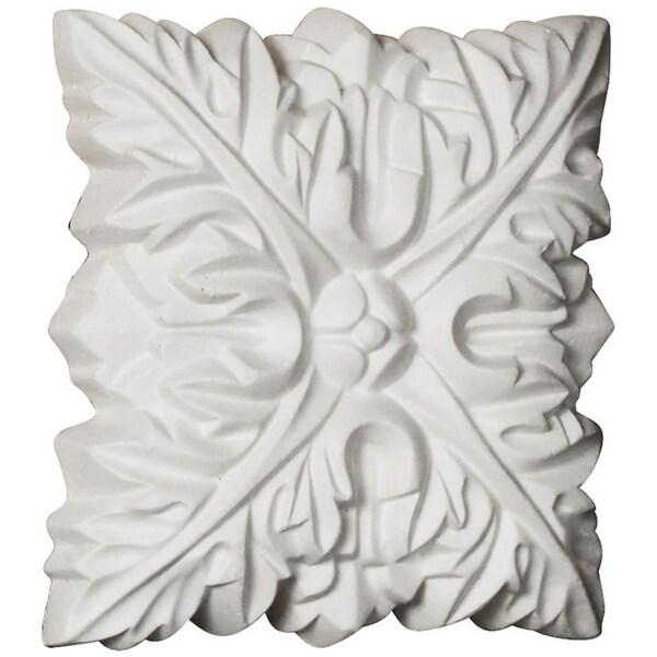 Ekena Millwork 3 5/8"W x 3 5/8"H x 3/4"P Attica Rosette - ROS04X04AT