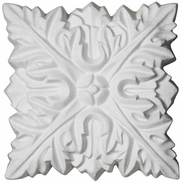 Ekena Millwork 3 5/8"W x 3 5/8"H x 3/4"P Attica Rosette - ROS04X04AT