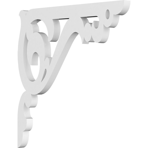 Ekena Millwork Amber Architectural Grade PVC Bracket, 5/8"W X 10"D X 10"H - BKTP01X10X10AE