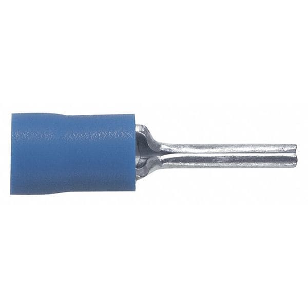 Terminal de pasador de vinilo de calibre 16-14 AWG de Panduit con una longitud de pasador de 0.47" paquete con 100 piezas - PV14-P47-C