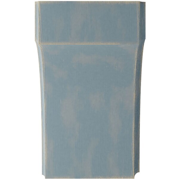Ekena Millwork 3 1/2"W x 4"D x 6"H Clarksville Wood Vintage Decor Bracket, Driftwood Blue - BKTWD04X04X06CVBU