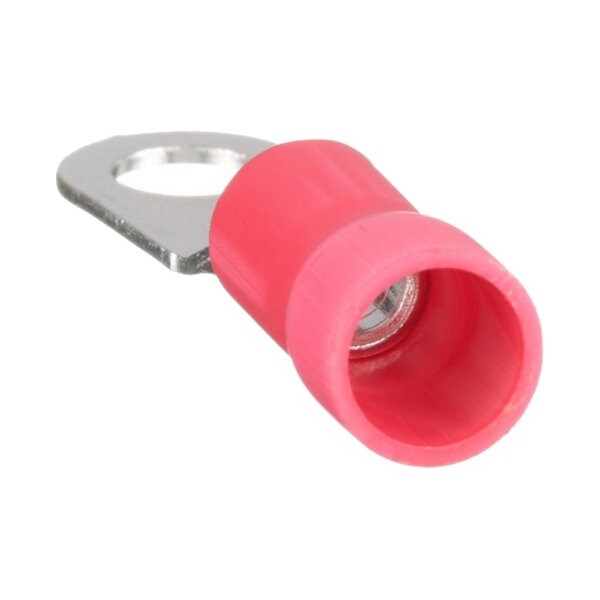 Terminal de anillo de vinilo de 8 AWG Panduit 1/4" Stud PK25 - PV8-14R-QY