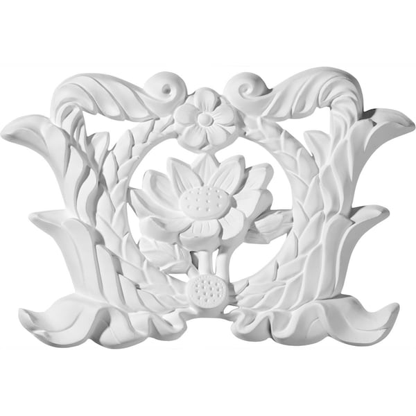 Ekena Millwork 8 1/4"W x 4 3/4"H x 3/4"P Emery Center Onlay - ONL08X04X00EM