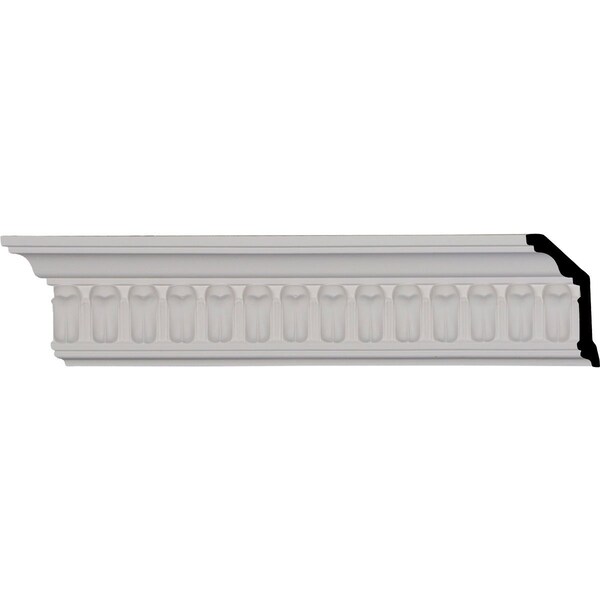 Ekena Millwork SAMPLE - 3 5/8"H x 1 5/8"P x 3 7/8"F x 12"L, (1" Repeat), Chaffin Crown Moulding - SAMPLE-MLD03X01X03CF