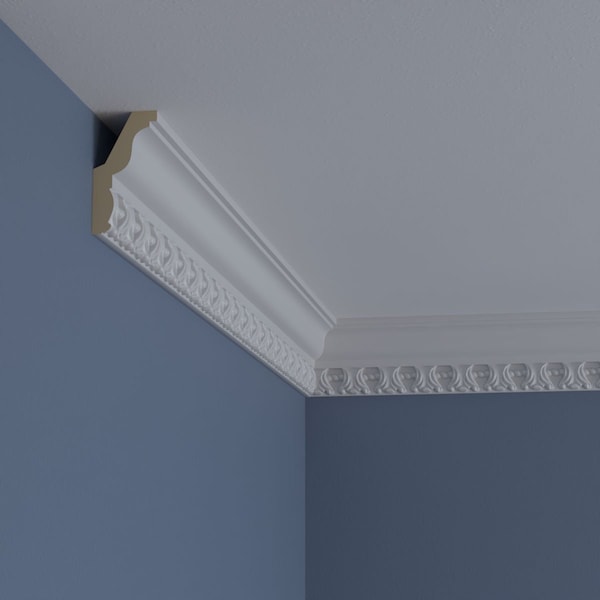Ekena Millwork 3 1/8"H x 1 5/8"P x 3 1/2"F x 94 1/2"L Loera Crown Moulding - MLD03X02X04LO