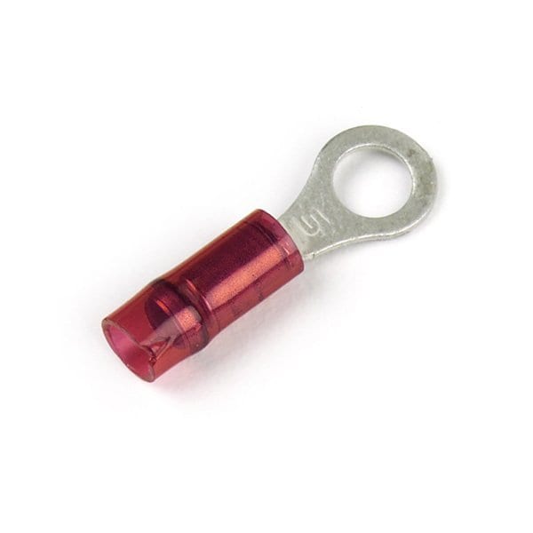 Terminal de anillo de nylon 22-18 AWG con perno #6, paquete de conexión, Material de conexión: cobre estañado - 84-2204
