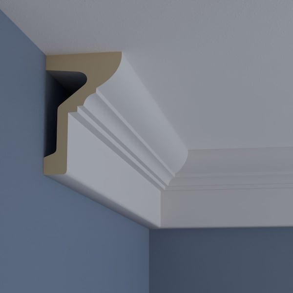 Ekena Millwork 6 1/4"H x 4"P x 94 1/2"L Standard Moulding - MLD06X04ST-1