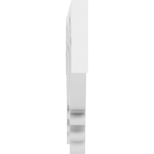 Ekena Millwork Wagon Wheel Architectural Grade PVC Running Trim, 6"H x 5/8"P x 48"L - RUNP06X0625X48WAG