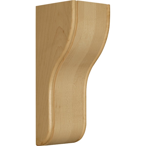 Osborne Wood Products 9 x 3 x 3 1/2 San Francisco Contemporary Bracket w/ Beaded Edge in Ald - 80191A
