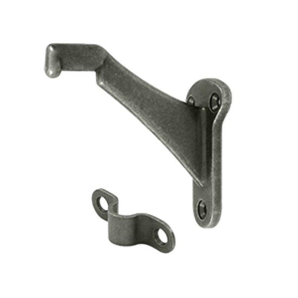 Dendesigns 3.25 in. Projection Hand Rail Brackets, Antique Nickel - Zinc - DE563205
