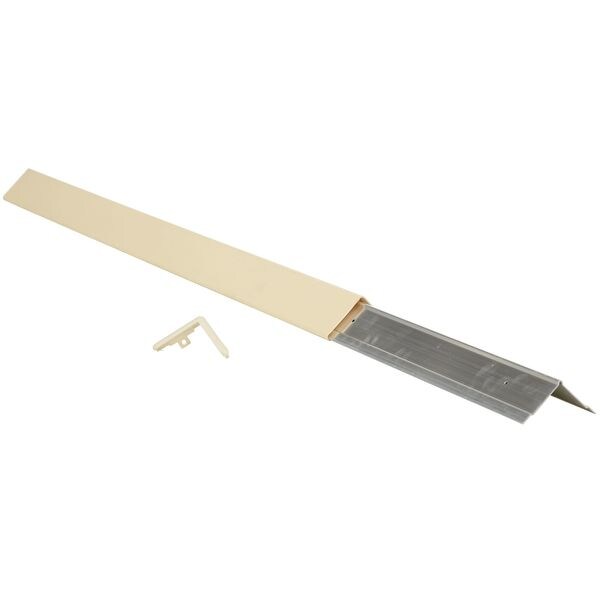 Zoro Select Corner Guard, Beige, 3"W X 48"H - PVC-A-3-BG