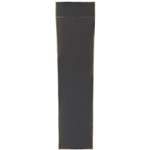 Ekena Millwork 3"W x 7 1/2"D x 12"H Extra Large Lawson Wood Vintage Decor Corbel, Black - CORWD03X07X12LWBL