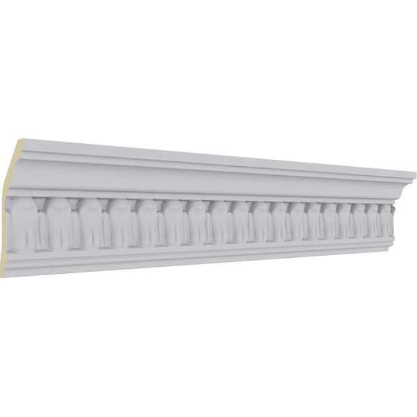 Ekena Millwork 3 5/8"H x 1 5/8"P x 3 7/8"F x 94 1/2"L, (1" Repeat), Chaffin Crown Moulding - MLD03X01X03CF