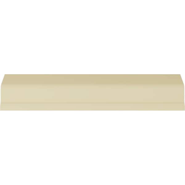 Ekena Millwork 3 5/8"H x 1 5/8"P x 3 7/8"F x 94 1/2"L, (1" Repeat), Chaffin Crown Moulding - MLD03X01X03CF
