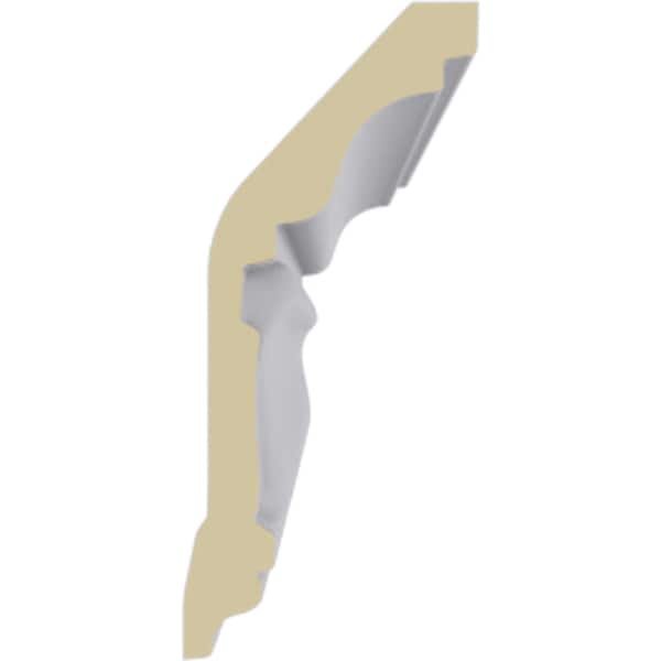 Ekena Millwork 3 5/8"H x 1 5/8"P x 3 7/8"F x 94 1/2"L, (1" Repeat), Chaffin Crown Moulding - MLD03X01X03CF