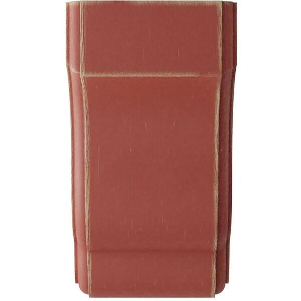 Ekena Millwork 3 1/2"W x 4"D x 6 1/2"H Capistrano Mission Wood Vintage Decor Corbel, Salvage Red - CORWD03X04X06CPRD