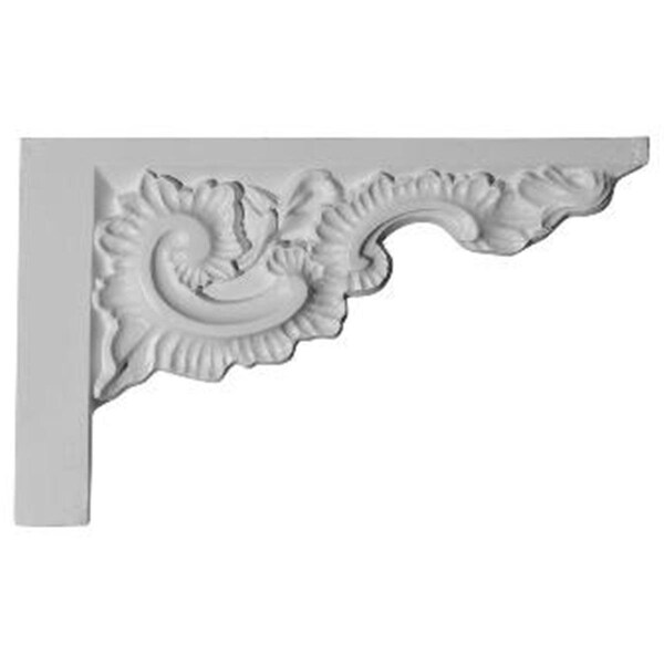 Dwellingdesigns 12 In. W x 7.87 In. H x .87 In. P Architectural Ashford Stair Bracket, Right - DW68953