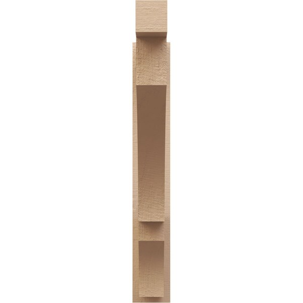 Ekena Millwork 5 1/2-in W x 32-in D x 38-in H Balboa Block Rough Cedar Woodgrain TimberThane Outlooker, Primed Tan - OUTUR055X32X38BOA44RCPR