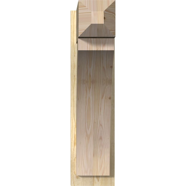 Ekena Millwork Thorton Rough Sawn Craftsman Outlooker, Douglas Fir, 8"W x 24"D x 32"H - OUT08X24X32THR04RDF