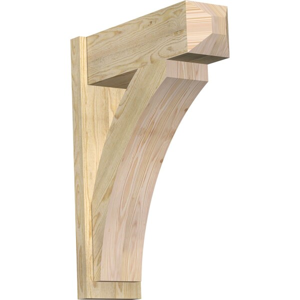 Ekena Millwork Thorton Rough Sawn Craftsman Outlooker, Douglas Fir, 8"W x 24"D x 32"H - OUT08X24X32THR04RDF