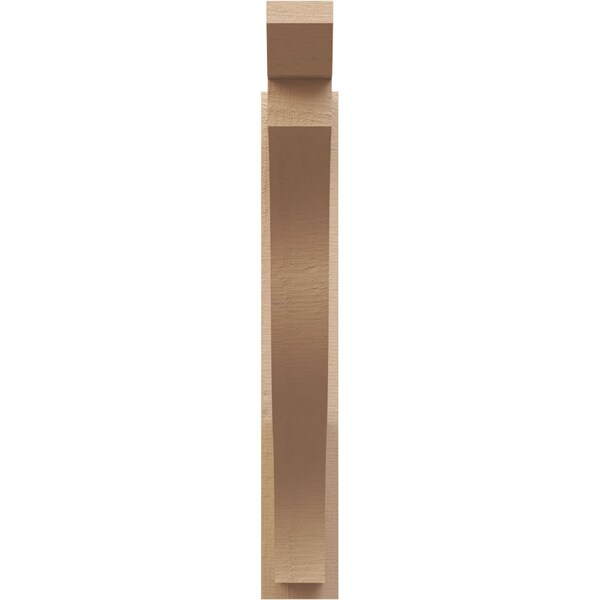 Ekena Millwork 5 1/2-in W x 32-in D x 36-in H Funston Slat Rough Cedar Woodgrain TimberThane Outlooker, Primed Tan - OUTUR055X32X36FST24RCPR