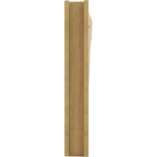 Ekena Millwork 5 1/2-in W x 32-in D x 36-in H Funston Slat Rough Cedar Woodgrain TimberThane Outlooker, Primed Tan - OUTUR055X32X36FST24RCPR