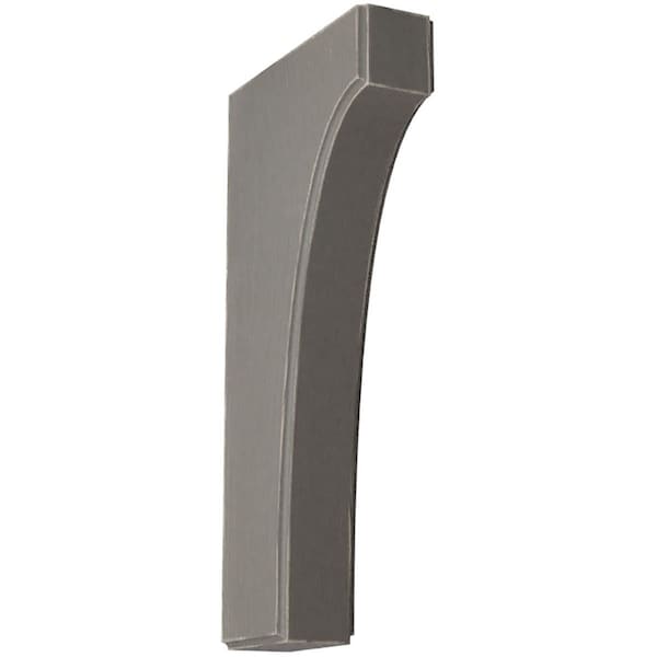 Ekena Millwork 1 3/4"W x 6"D x 12"H Clarksville Wood Vintage Decor Bracket, Reclaimed Grey - BKTWD02X06X12CVGY