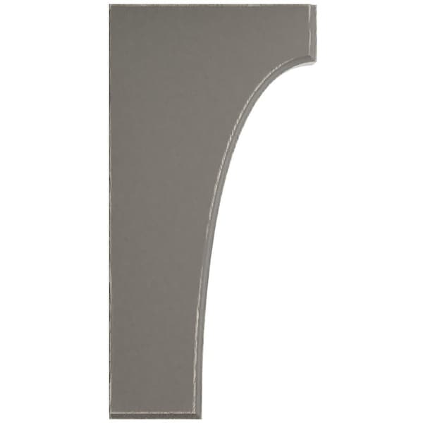 Ekena Millwork 1 3/4"W x 6"D x 12"H Clarksville Wood Vintage Decor Bracket, Reclaimed Grey - BKTWD02X06X12CVGY