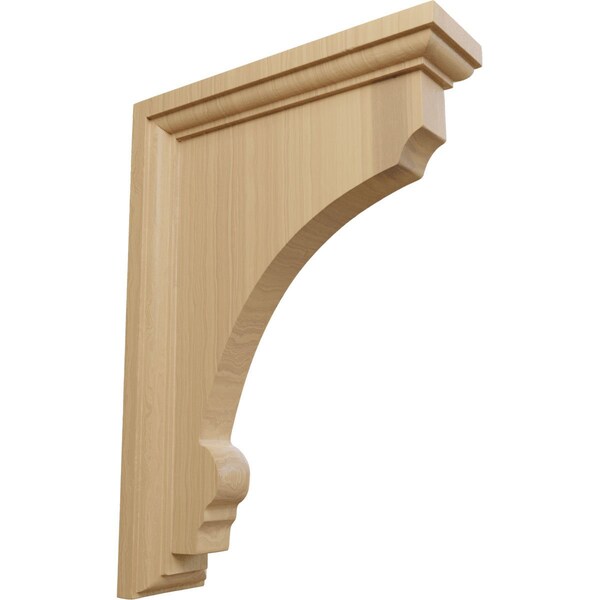 Ekena Millwork 2 1/2"W x 7"D x 10"H Large Thompson Wood Bracket, Cherry - BKTW02X07X10TMCH