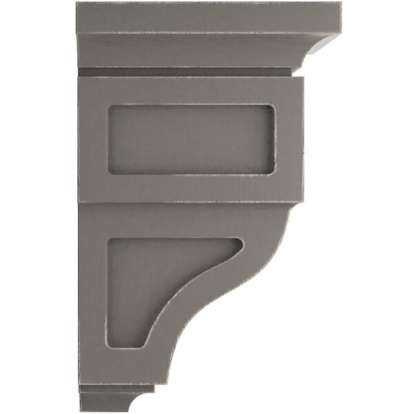 Ekena Millwork 3 1/2"W x 3 3/4"D x 6"H Mini Reyes Wood Vintage Decor Corbel, Reclaimed Grey - CORWD03X03X06RYGY