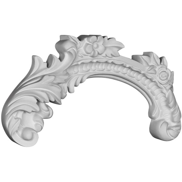 Ekena Millwork 4 1/2"W x 8 5/8"H x 1"P Zadlo Onlay, Left - ONL04X08X01ZA-L