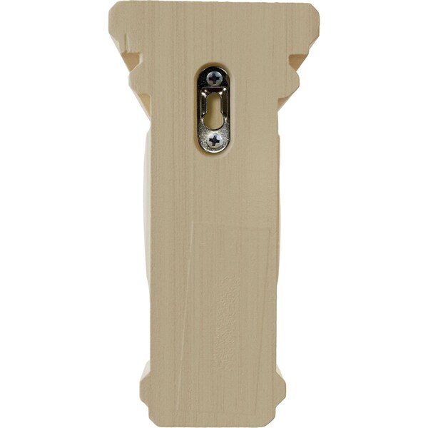 Ekena Millwork 4"W x 4 3/4"D x 8"H Small Woodruff Wood Corbel, Rubberwood - CORW04X04X08WFRW