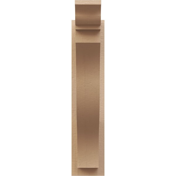 Ekena Millwork 5 1/2-in W x 18-in D x 26-in H Funston Trad Rough Cedar Woodgrain TimberThane Outlooker, Primed Tan - OUTUR055X18X26FST04RCPR