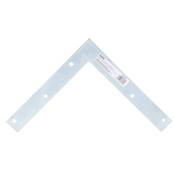 Prosource Corner Brace, 8 in L, 8 in W, 1 in H, Steel, ZincPlated, 2 mm Thick Material - FC-Z08-01PS