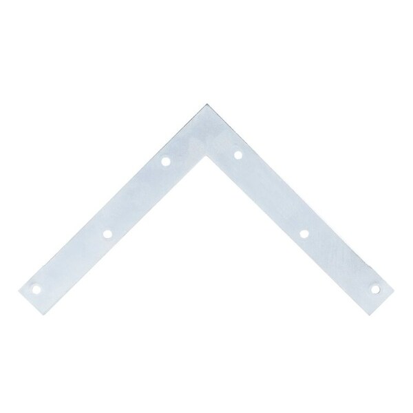 Prosource Corner Brace, 8 in L, 8 in W, 1 in H, Steel, ZincPlated, 2 mm Thick Material - FC-Z08-01PS