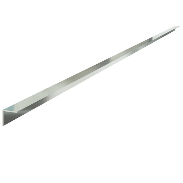 Designs Of Distinction 7/8in Aluminum L-Channel - 72inL - Chrome - 01110451CR1