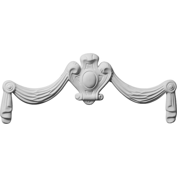Ekena Millwork 12 5/8"W x 5 1/8"H x 5/8"P Federal Swag & Drop Onlay - ONL13X05FE