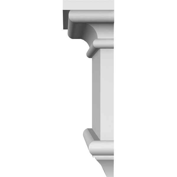 Ekena Millwork 60" Bottom Width x 64 3/8" Top Width x 8 5/8"H x 3/8"P Bedford Crosshead - CRH09X60BE