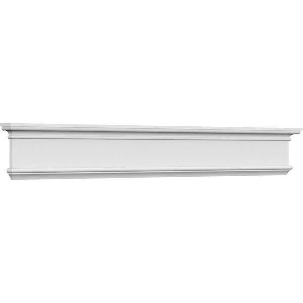 Ekena Millwork 60" Bottom Width x 64 3/8" Top Width x 8 5/8"H x 3/8"P Bedford Crosshead - CRH09X60BE