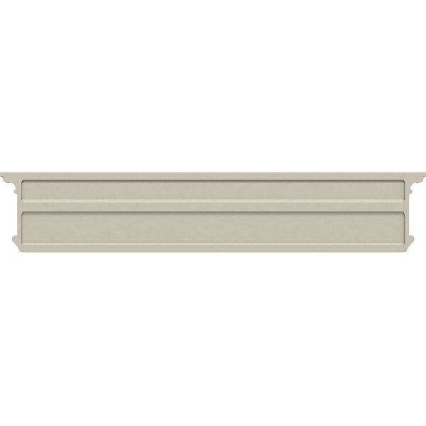 Ekena Millwork 60" Bottom Width x 64 3/8" Top Width x 8 5/8"H x 3/8"P Bedford Crosshead - CRH09X60BE