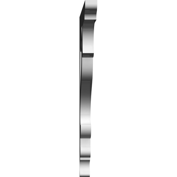 Ekena Millwork Brontes Architectural Grade PVC Bracket, 5/8"W X 10"D X 10"H - BKTP01X10X10BR