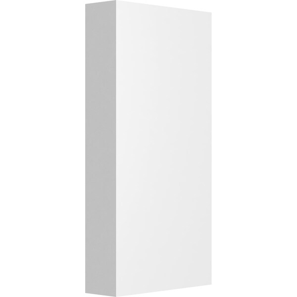 Ekena Millwork Standard Foster Plinth Block with Square Edge, 2 1/2"W x 5"H x 3/4"P - PBP025X050X075FOS00