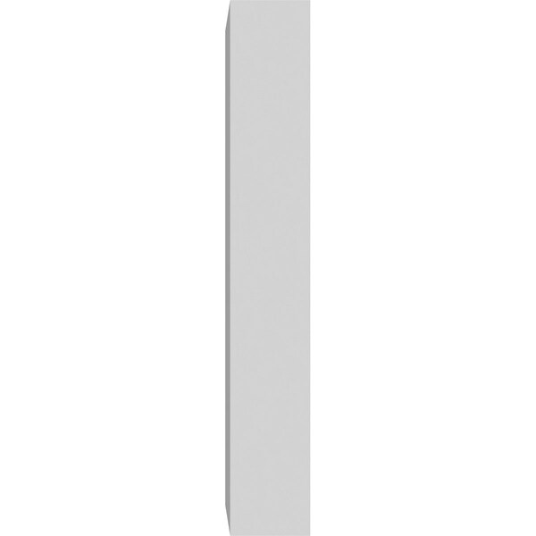 Ekena Millwork Standard Foster Plinth Block with Square Edge, 2 1/2"W x 5"H x 3/4"P - PBP025X050X075FOS00